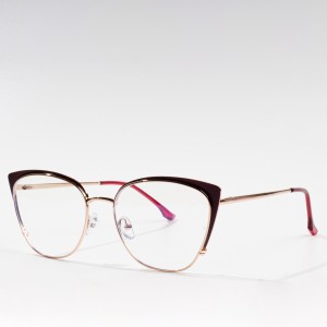 Metal Optical Eyeglasses Women  Lens Vintage