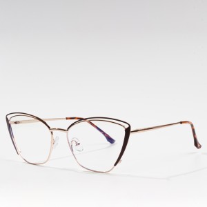 Metalen frames cat eye anti blauw licht optisch frame dames