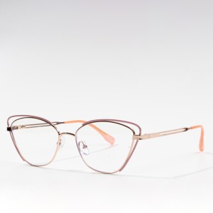 Metal Cat Eye Frames Anti Blue Light Blocking Optical Eyeglasses