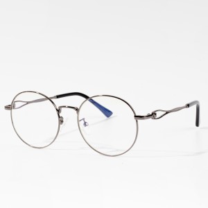 metal optical glasses frames blue light blocking glasses