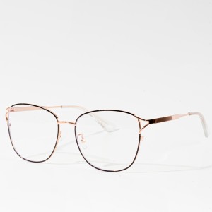 New Metal Optical Frames Anti Blue Light Blocking Glasses ສໍາລັບແມ່ຍິງ