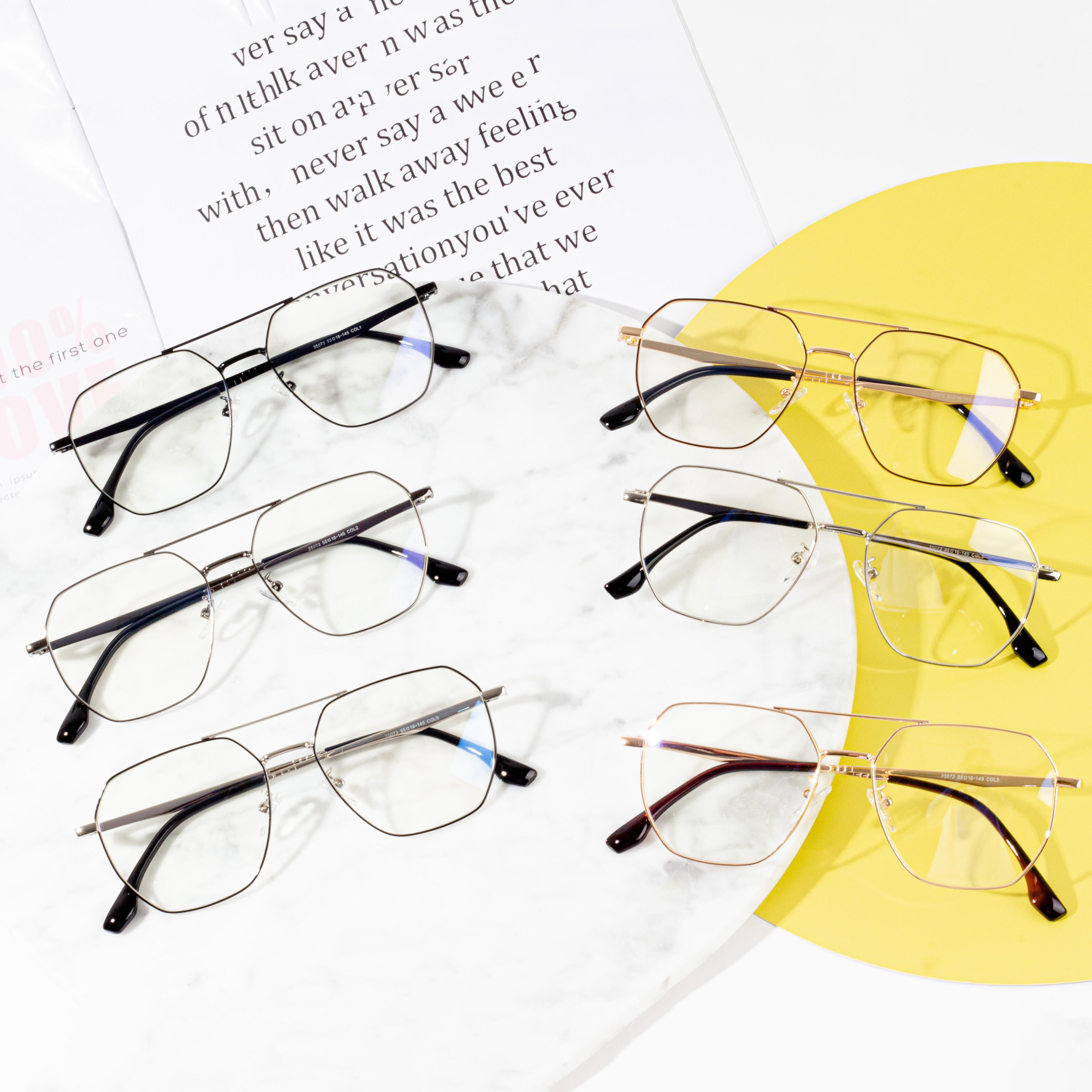 Women Eye Glass Frames Metal Optical Eyewear