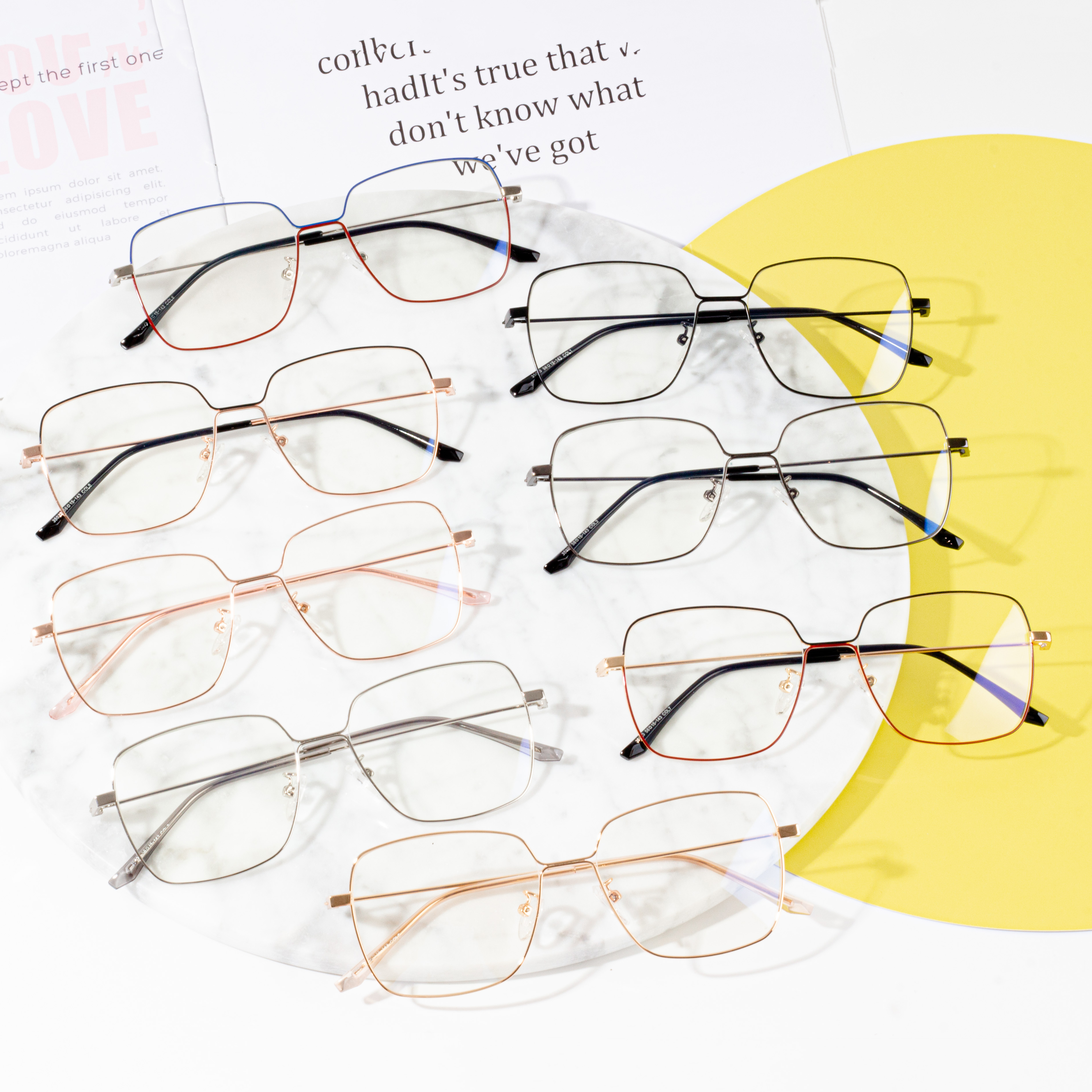 High quality eyeglasses frame metal optical specula