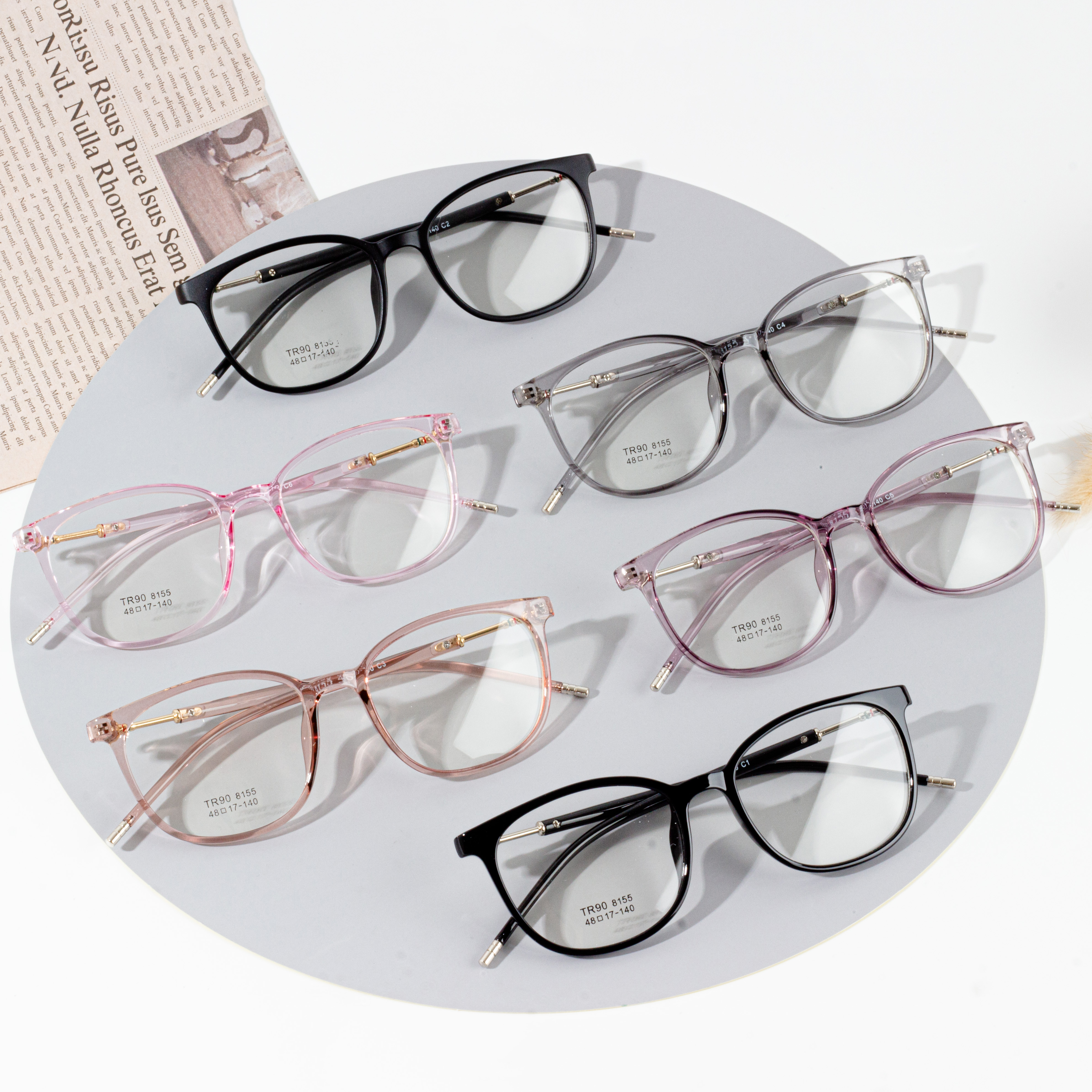 Super Light Weight Tr90 Frame Optical Glasses