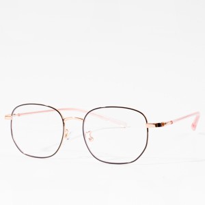 monturas ópticas clásicas metálicas gafas de moda