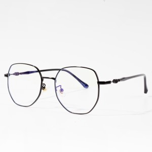 Occhiali da vista moda donna in metallo con montatura ottica anti-blu