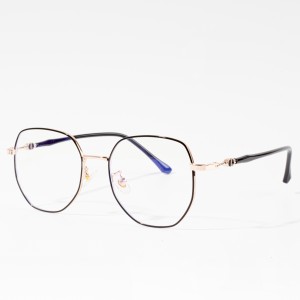 Women’s fashion metal glasses frame optical anti-blue