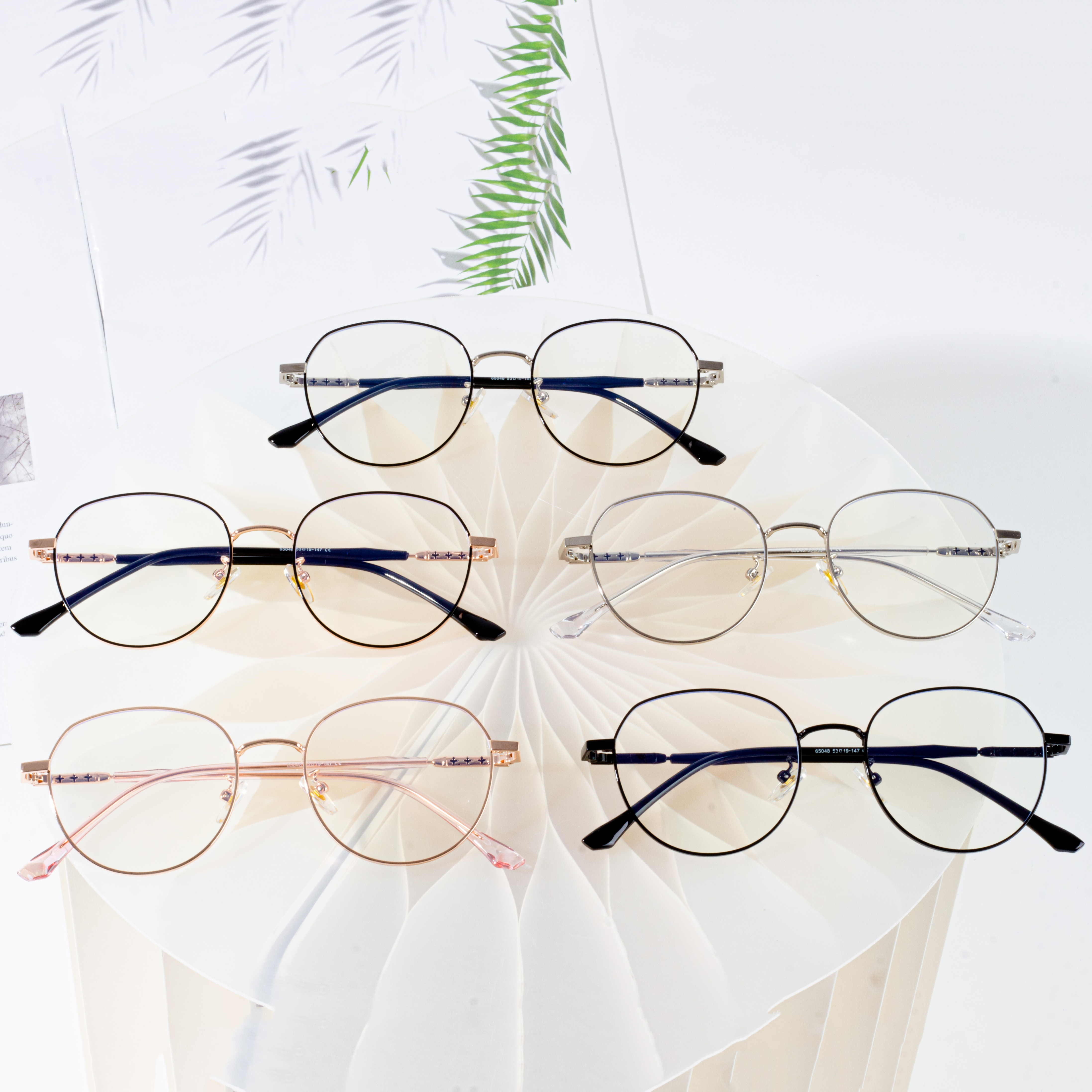 High quality designer eyeglasses frames metal optical glasses