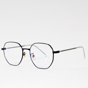 Lunettes hipster à monture métallique jeunes bleus qui bloquent la lumière