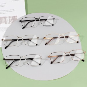 Ready Stock Custom Men Prescription Metal Optical Frames Eyeglasses