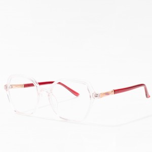 Transparent Tr90 Frames Optical Glasses Clear Lens Flexible Tr Eyeglasses