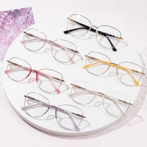 Fashion Metal Eyeglass Optical dha Boireannaich