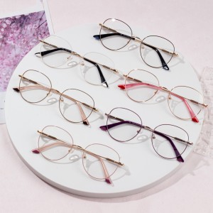 Metal Trendy Two-tone Glasses