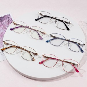 Slàn-reic Boireannaich Eye Glass Meatailt Frames