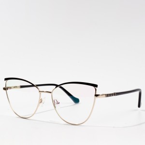 Ný tísku Cat Eye Metal Frames sjóngleraugu