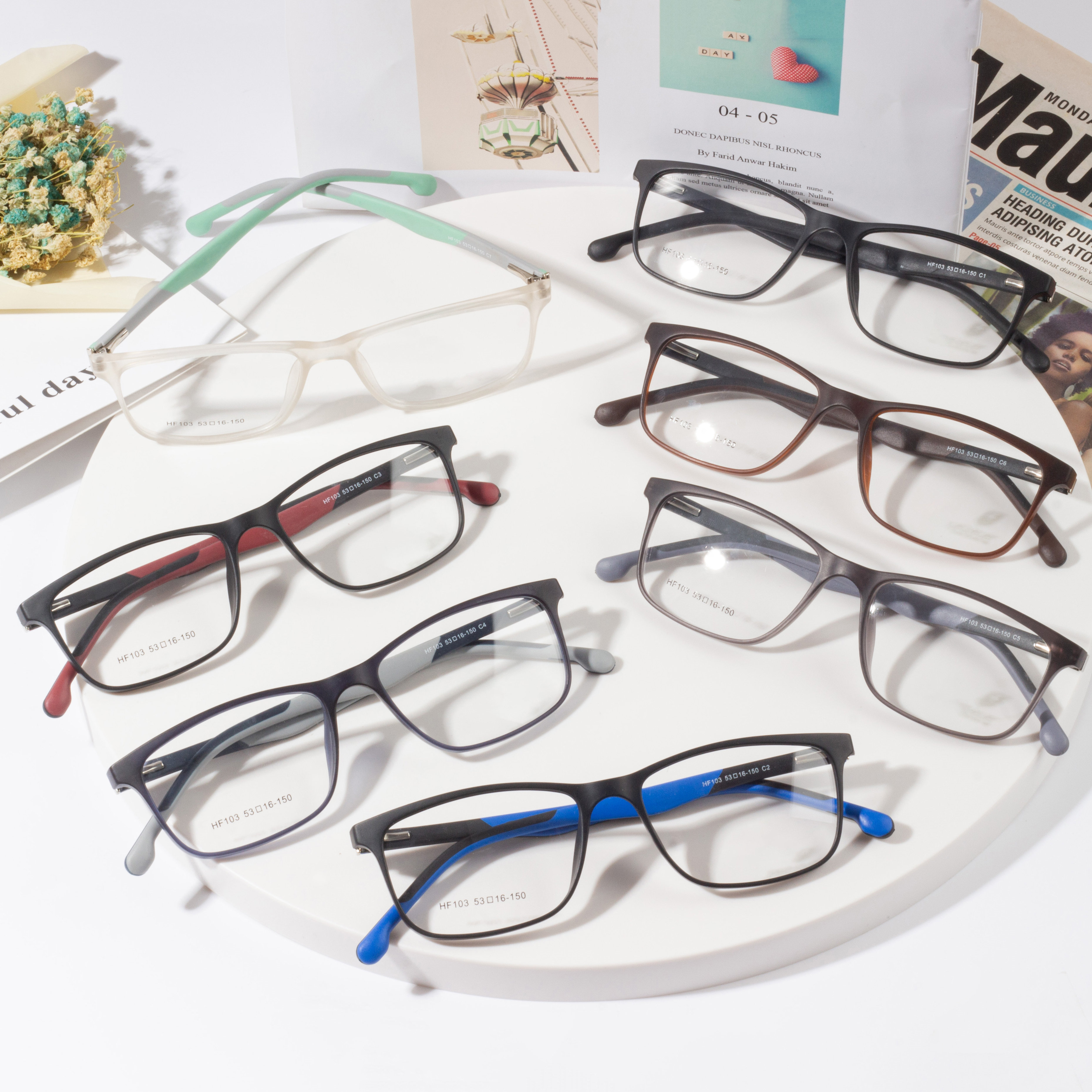 စိတ်ကြိုက်အမှတ်တံဆိပ် optical frames မျက်မှန်ဘောင်များ