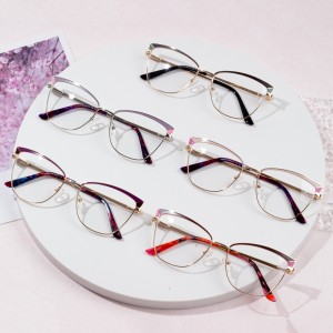 I-Metal Cat Eyeglasses Frame yomuntu siqu