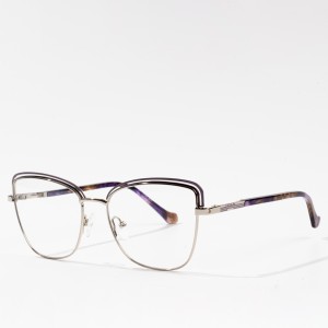 New Metal Optical Brëller Frames Fraen