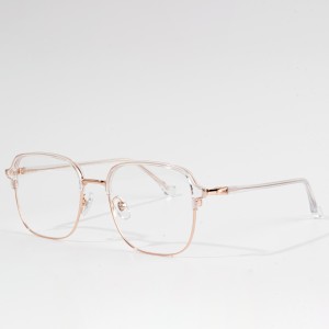 Mga naka-istilong Optical Lens Glasses Metal Frame para sa unisex