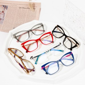 colorful optical frame woman design