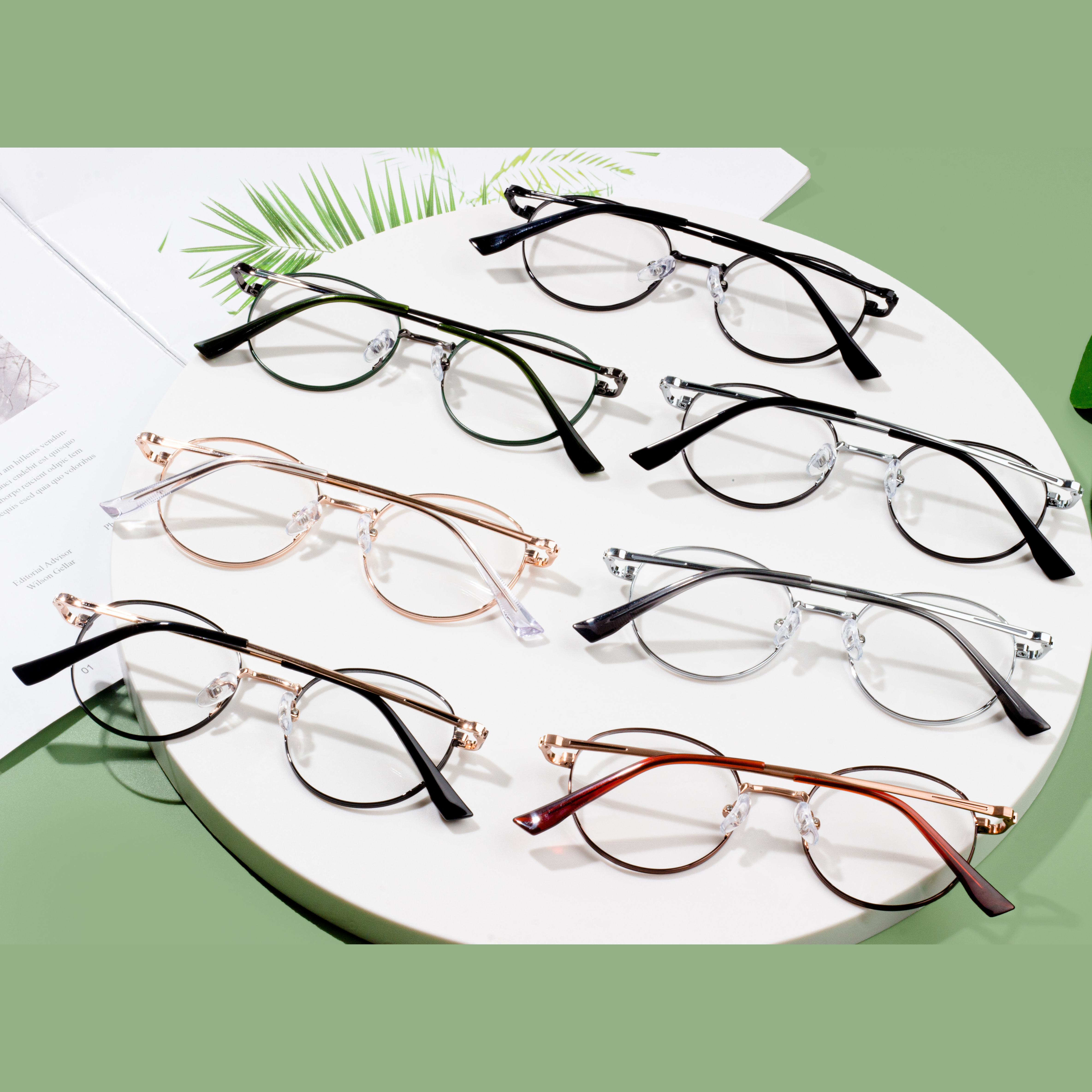 wholesale round metal eyeglasses