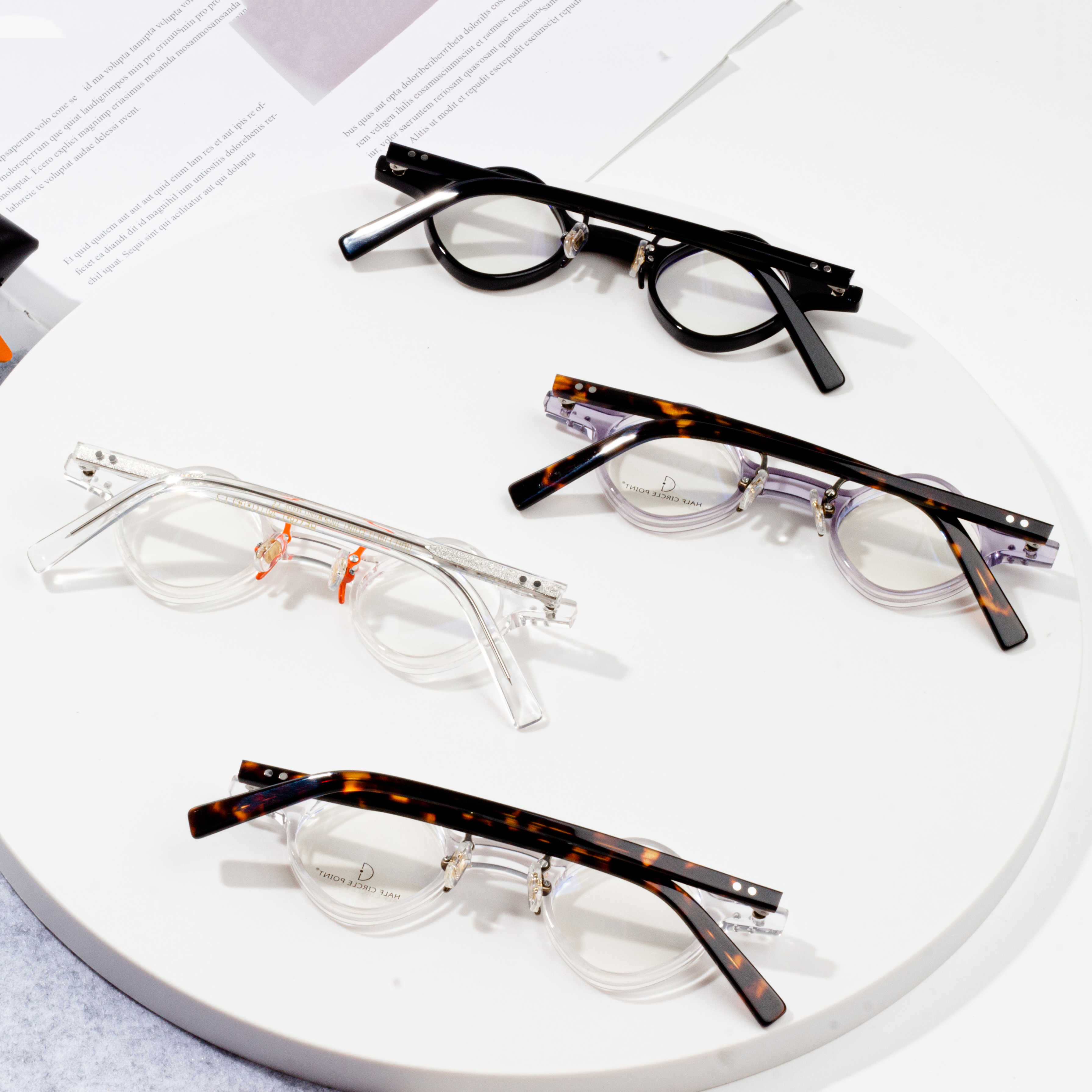 Acetate Glasses Eye Eyewear ოპტიკური სათვალის ჩარჩოები