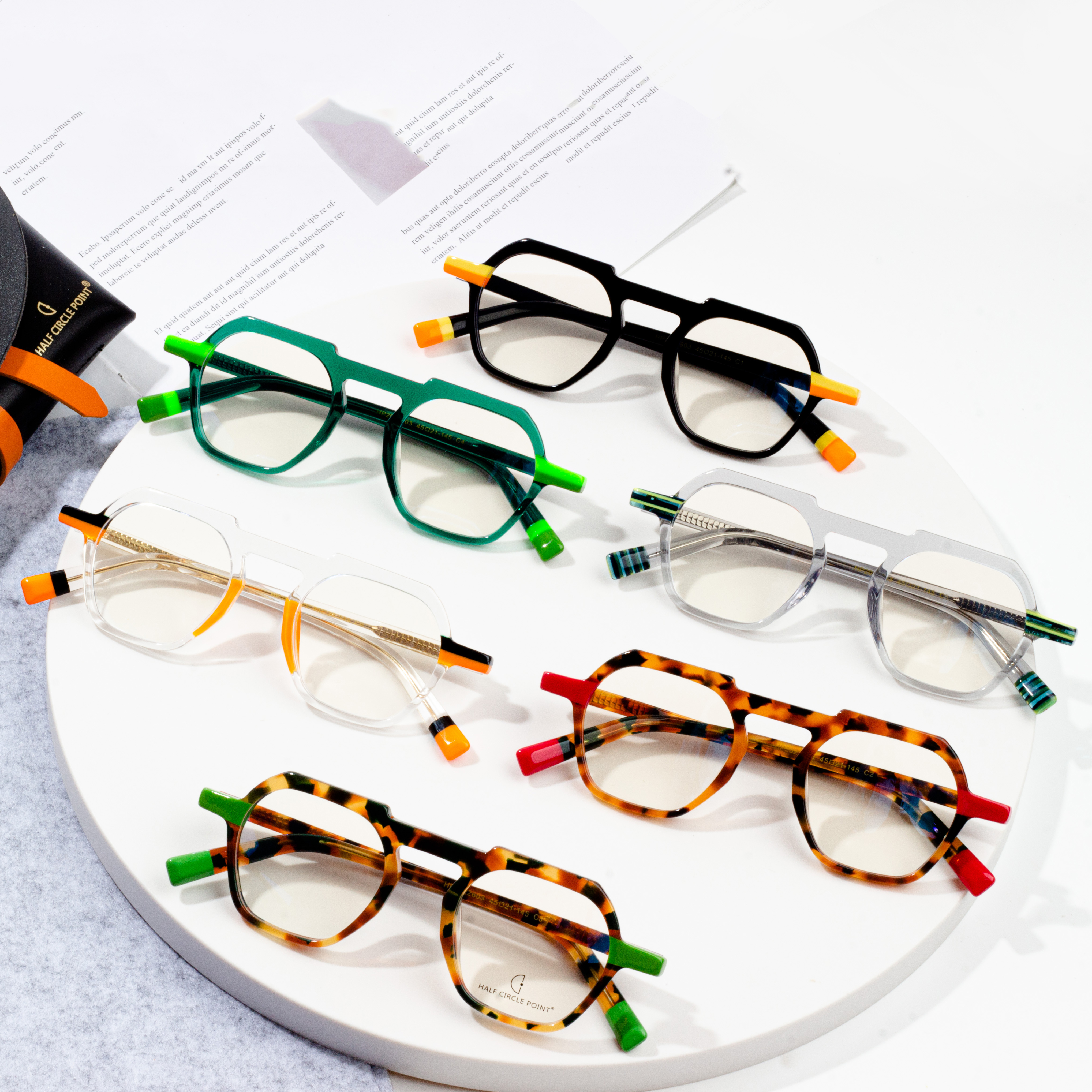 Unisex Handmade Acetate Eyeglasses Frames