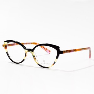 Round women Acetate Eyeglass Frame