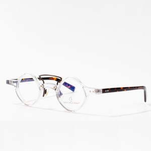 Likhalase tsa Acetate Eyewear Eyewear Optical Eyeglasses Frames