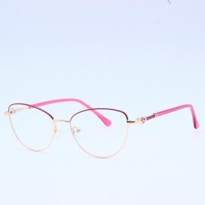 Metal Spring Hinge Cat Eye Glasses Frames