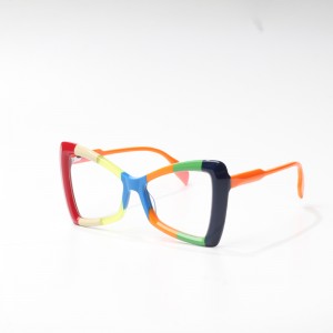 Cat eye color acetate frames