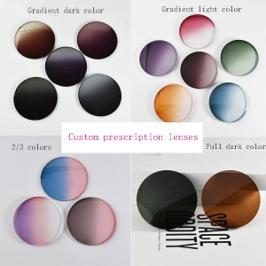 1.56 1.61 1.67 gradient lens sunglasses