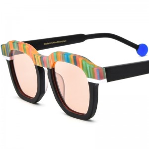 Acetate frame sunglasses star personality