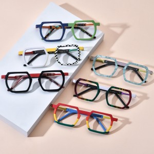 Multicolor acetate spectacle frames