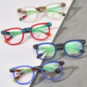 New parquet frosted acetate spectacle frames