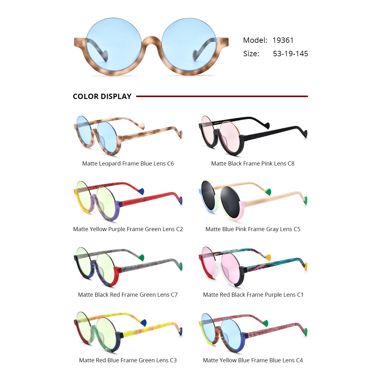 acetate frame cheap