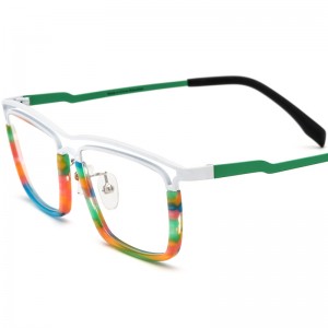 Acetate square plate spectacle frames