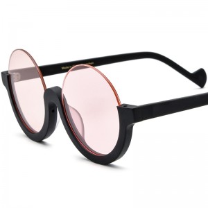 New frosted acetate half-frame sunglasses