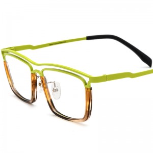 Acetate square plate spectacle frames