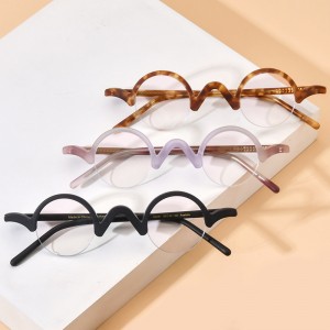 New vintage small round acetate glass frames