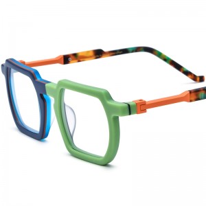 Multicolor acetate spectacle frames