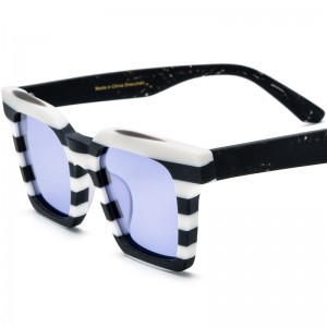 New color acetate square sunglasses