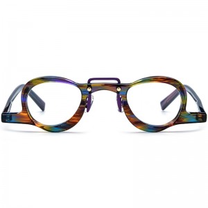 New color fashion cat eye acetate spectacle frame