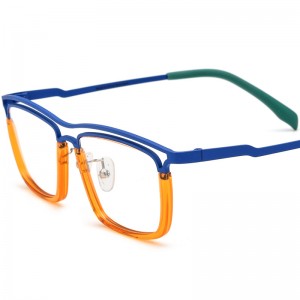 Acetate square plate spectacle frames