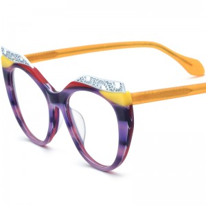 New multi-color Mosaic cat eye acetate glasses frame