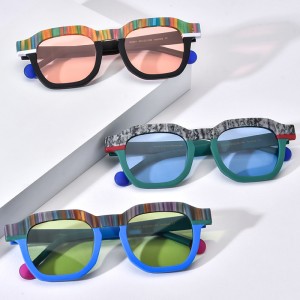 Acetate frame sunglasses star personality