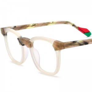 New parquet frosted acetate spectacle frames