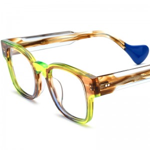 New Mosaic square acetate spectacle frames