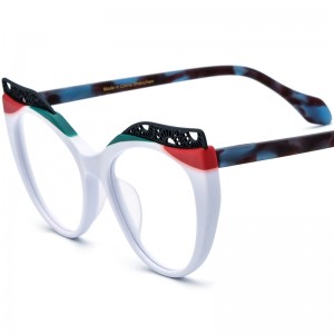 New multi-color Mosaic cat eye acetate glasses frame