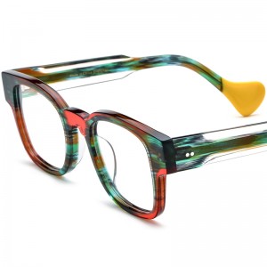 New Mosaic square acetate spectacle frames